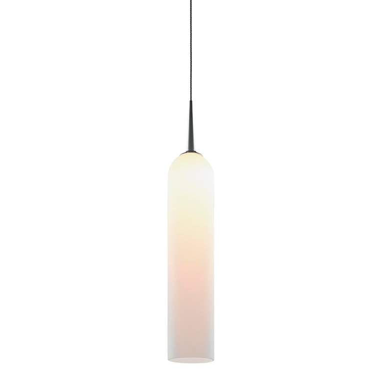 Image 1 Bruck Candle 2" Wide White Matte Chrome LED Mini Pendant