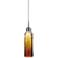 Bruck Capella 2" Wide Chrome Amber Glass LED Mini Pendant