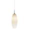 Bruck Ciro 3 3/4" Wide Chrome Mini Pendant with White Glass