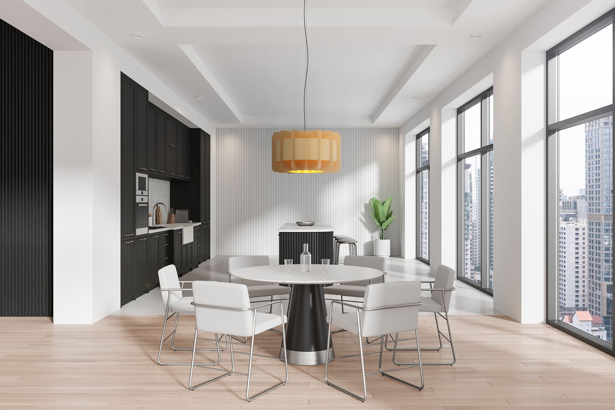 Image 7 Bruck Clarissa 29 3/4" Wide Ash and Ash Modern Pendant Light more views