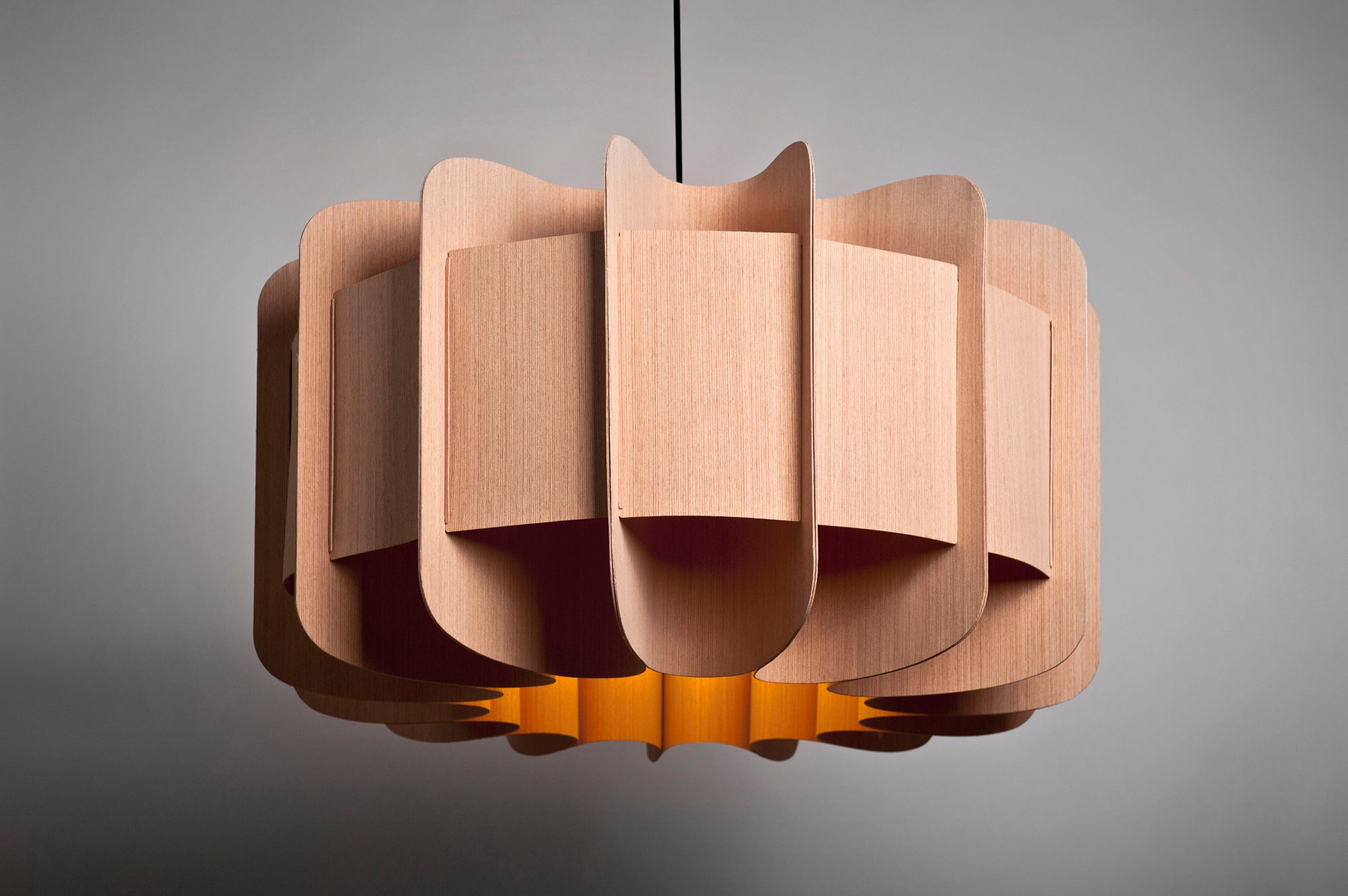 Image 3 Bruck Clarissa 29 3/4" Wide Petribi with Ash Pendant Light - Made to Order more views