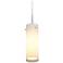 Bruck Cyrus 4"W Matte Chrome Mini Pendant with White Glass