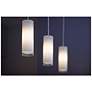 2_Bruck Cyrus 4"W Matte Chrome Mini Pendant with White Glass more views