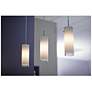 6_Bruck Cyrus 4"W Matte Chrome Mini Pendant with White Glass more views