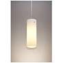 7_Bruck Cyrus 4"W Matte Chrome Mini Pendant with White Glass more views