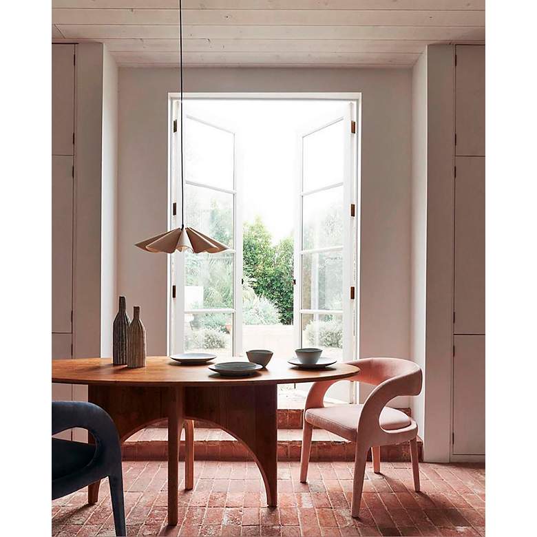 Image 2 Bruck Delfina 23 3/4" Wide Black with Ash Wood Pendant Light more views