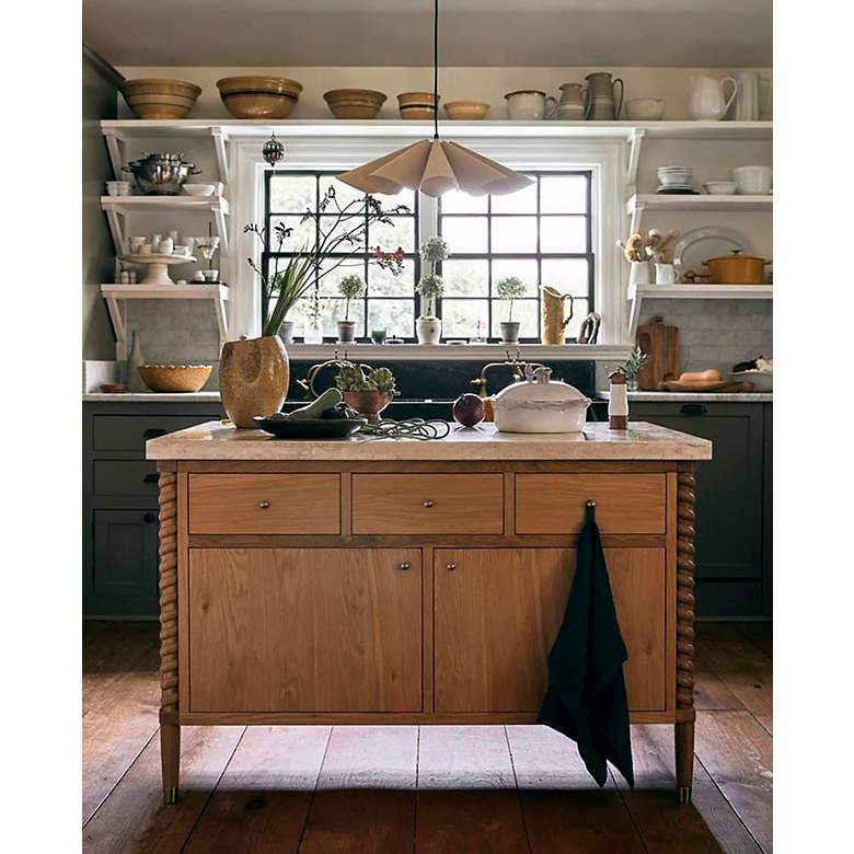 Image 3 Bruck Delfina 23 3/4" Wide Black with Ash Wood Pendant Light more views