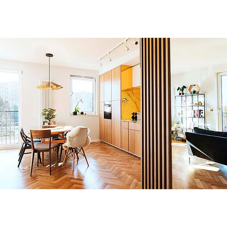 Image 5 Bruck Delfina 23 3/4" Wide Black with Ash Wood Pendant Light more views