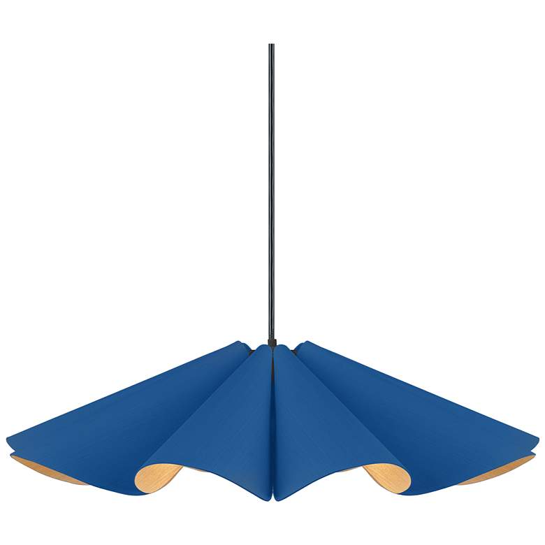 Image 2 Bruck Delfina 23 3/4" Wide Blue with Ash Pendant Light