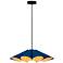 Bruck Delfina 23 3/4" Wide Blue with Ash Pendant Light