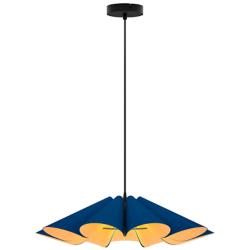 Bruck Delfina 23 3/4" Wide Blue with Ash Pendant Light