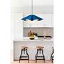 Thumbnail4 of Bruck Delfina 23 3/4" Wide Blue with Ash Pendant Light more views