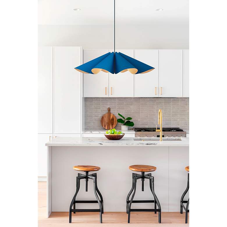 Image 5 Bruck Delfina 23 3/4" Wide Blue with Ash Pendant Light more views