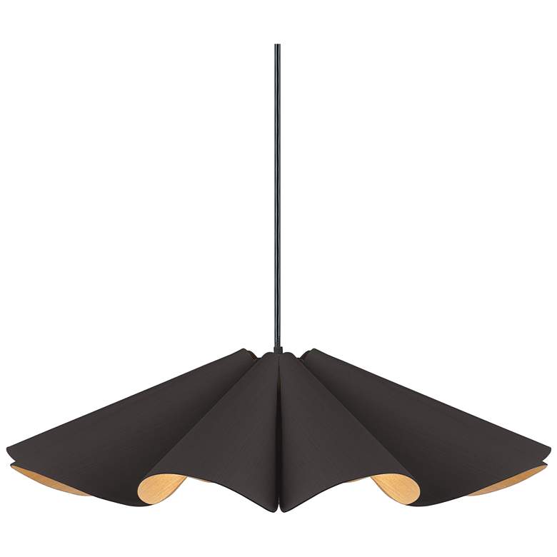 Image 1 Bruck Delfina 23 3/4" Wide Ebony with Ash Wood Pendant Light