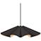 Bruck Delfina 23 3/4" Wide Ebony with Ash Wood Pendant Light