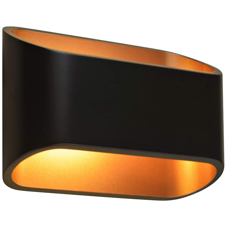 Image 2 Bruck Eclipse 4 1/2 inch High Black LED Wall Sconce