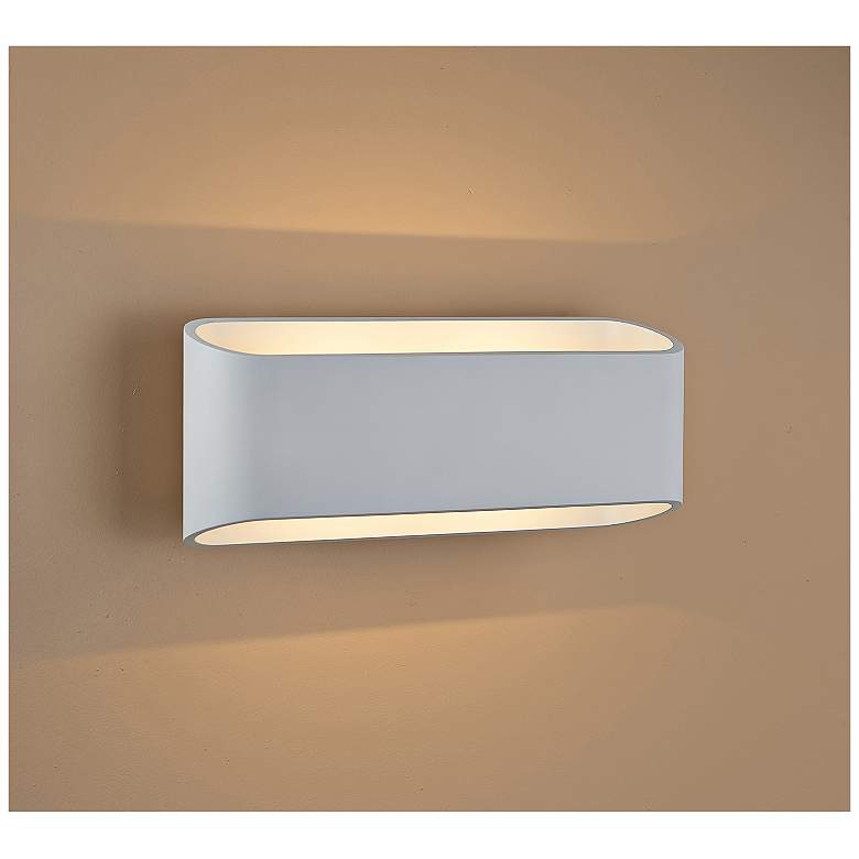 Image 3 Bruck Eclipse 4 1/2 inch High White LED Wall Sconce more views