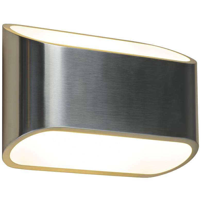 Image 1 Bruck Eclipse 4 1/2 inchH Brushed Chrome LED Wall Sconce