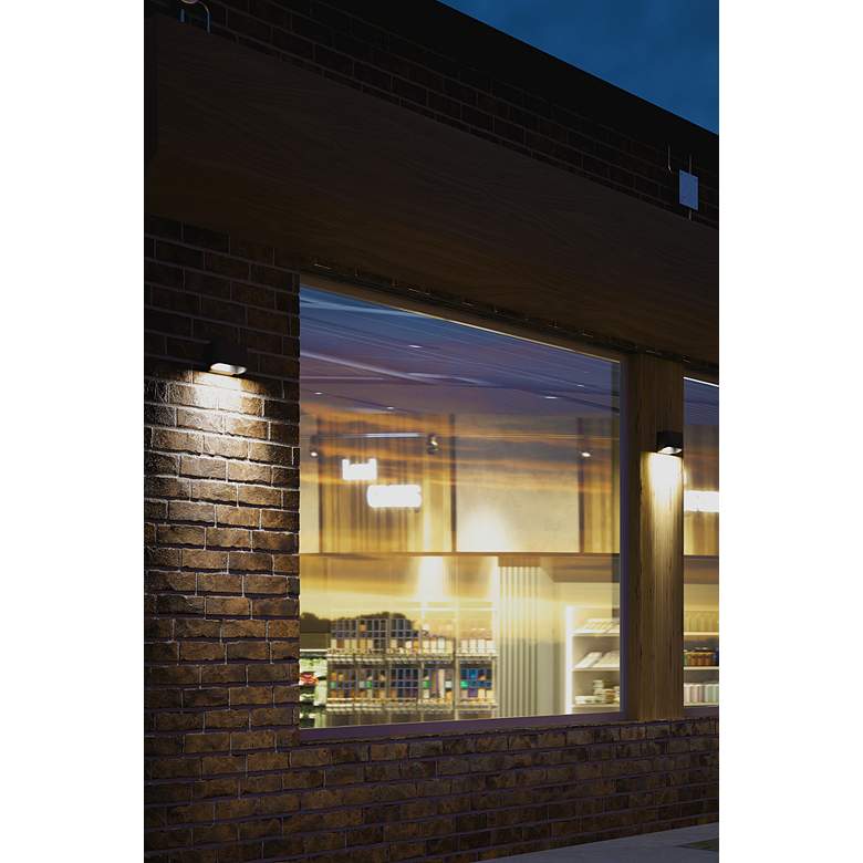 Image 6 Bruck Eclipse 5" High Anthracite Black Outdoor LED Wall Light more views
