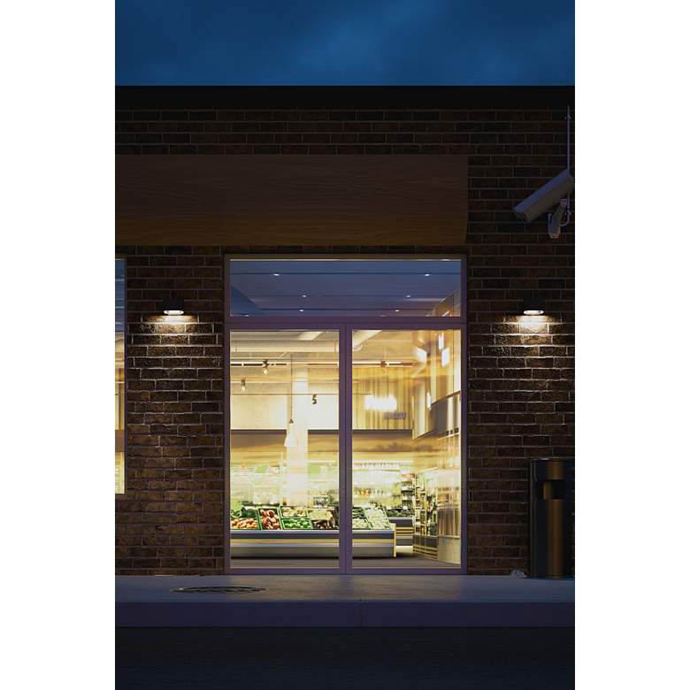 Image 7 Bruck Eclipse 5" High Anthracite Black Outdoor LED Wall Light more views