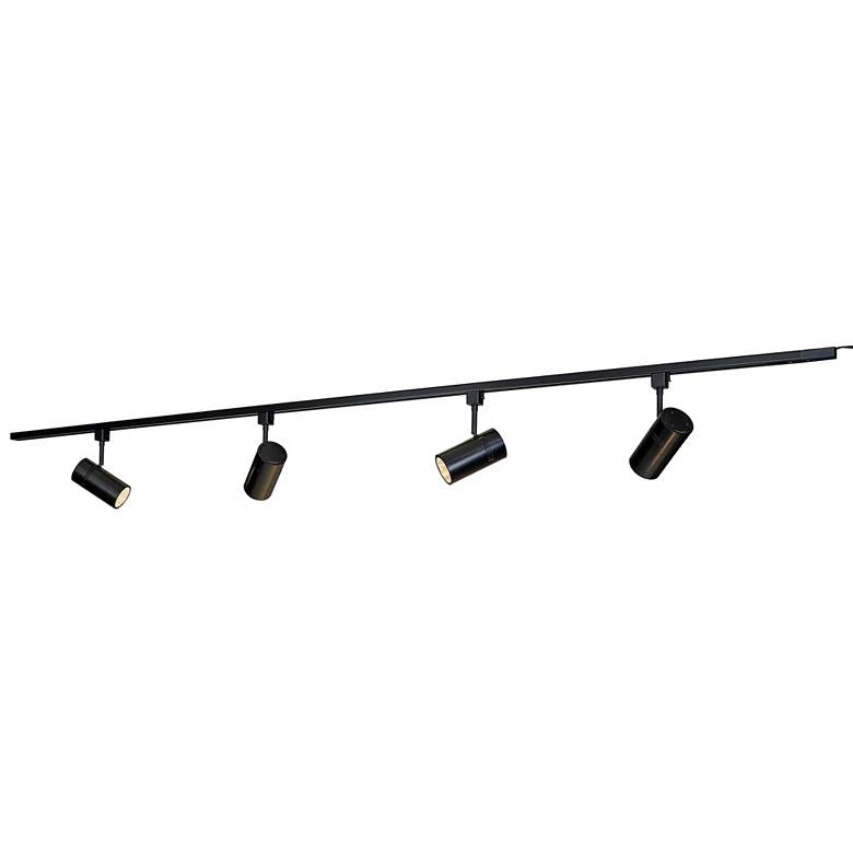 Image 1 Bruck Eco System 4-Light Black LED Track Light Kit