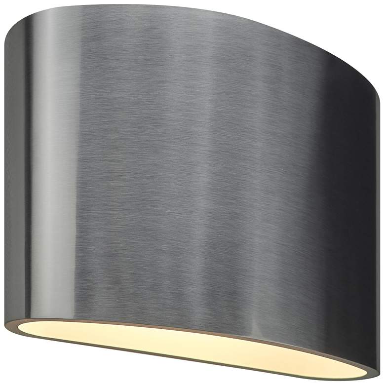 Image 1 Bruck Encore 5 1/4" High Brushed Chrome LED Wall Sconce
