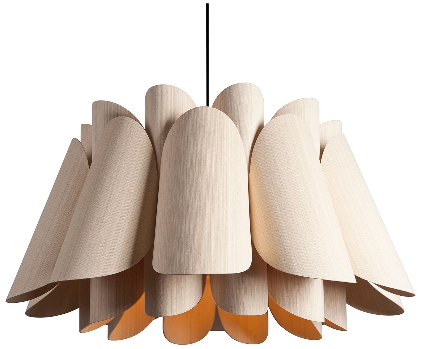 Image 2 Bruck Federica 26 3/4" Wide Ash and Ash Pendant Light - Made to Order