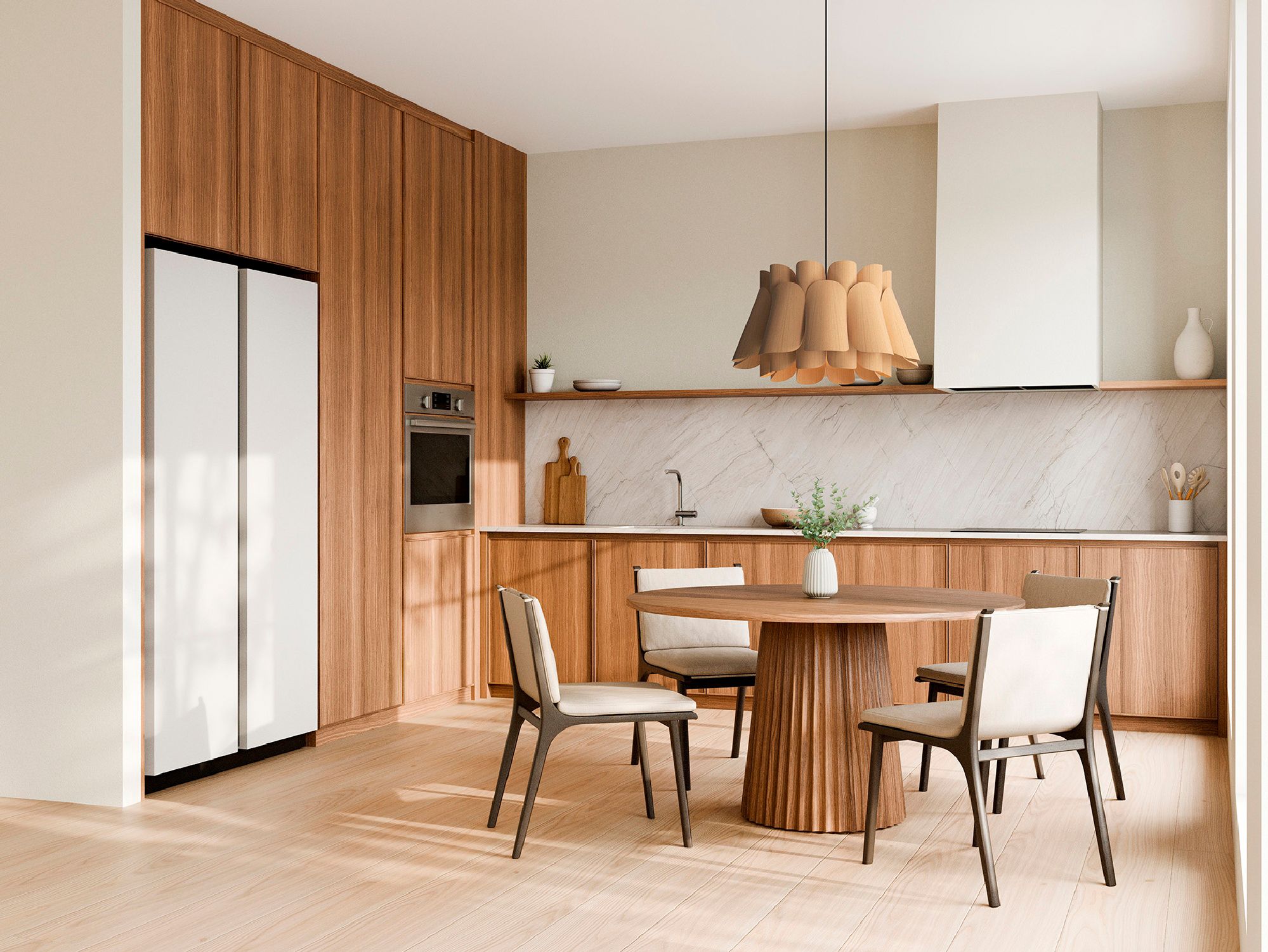Image 3 Bruck Federica 26 3/4" Wide Ash and Ash Pendant Light - Made to Order more views