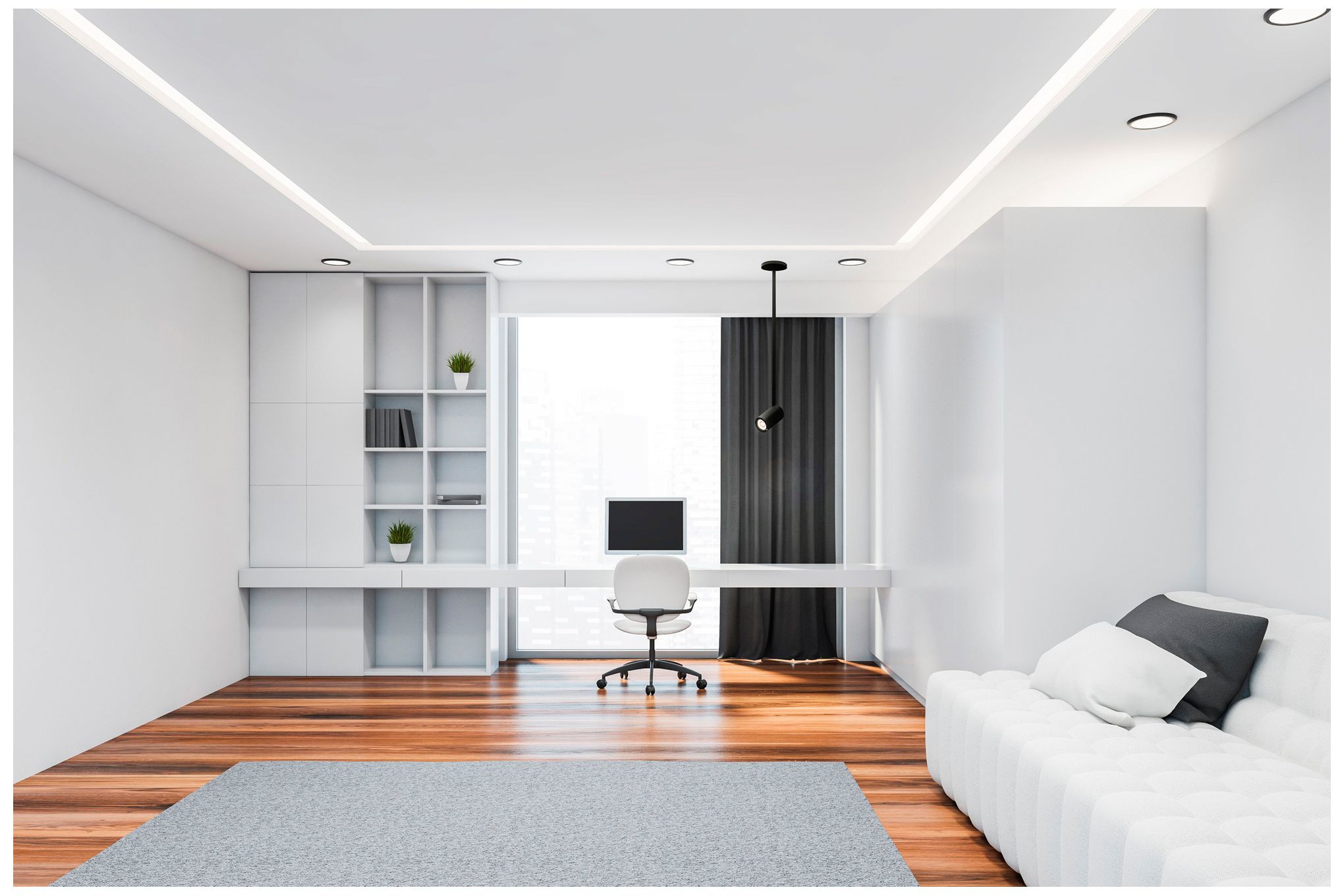 Image 4 Bruck GX15 2 3/4" Wide Black 2700K LED Monopoint Spotlight more views