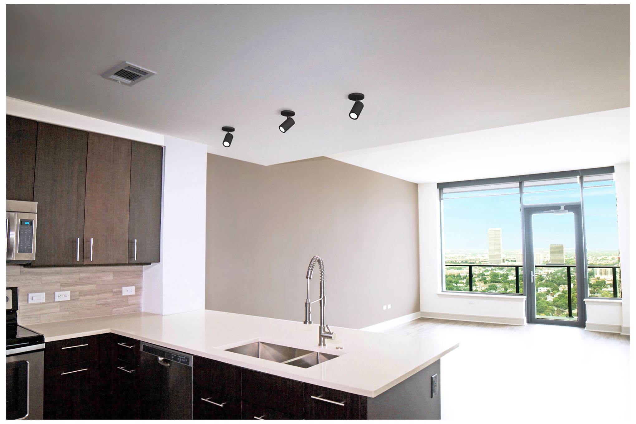 Image 5 Bruck GX15 2 3/4" Wide Black 2700K LED Monopoint Spotlight more views