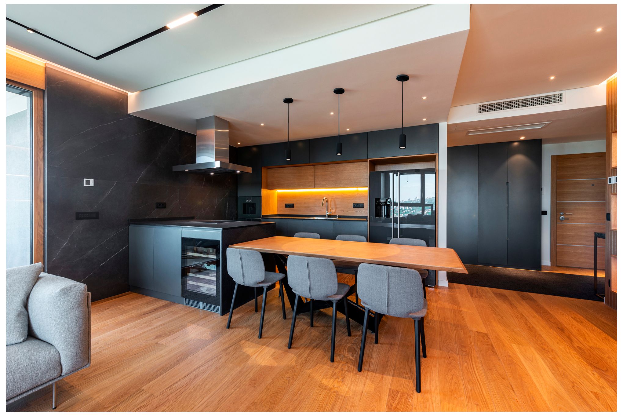 Bruck GX15 2 3/4" Wide Black LED Mini Pendant Light