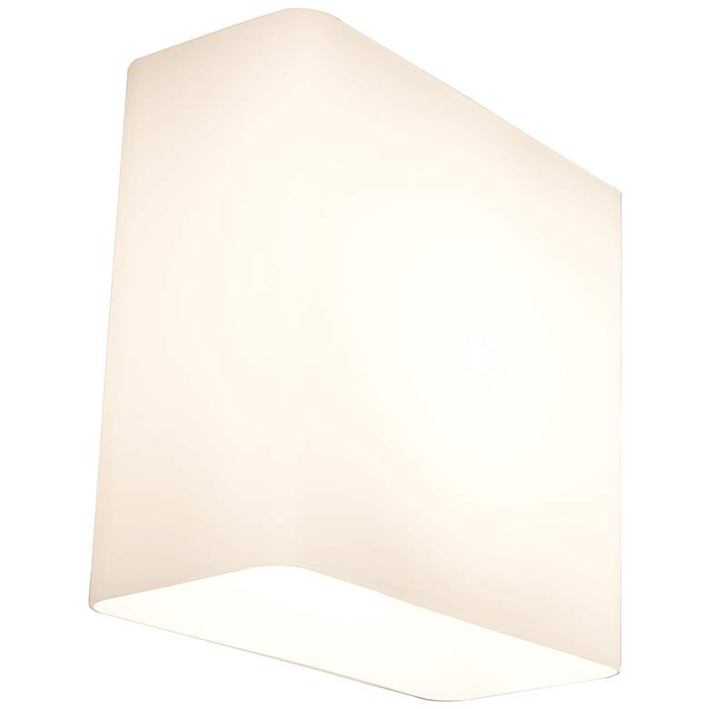 Image 1 Bruck Lighting Glaz 7.1" High White Finish LED Sconce Wall Light