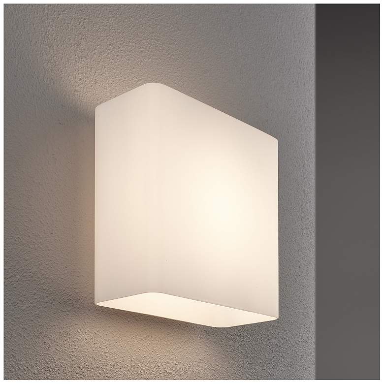 Image 1 Bruck Lighting Glaz 7.1" High White Finish LED Sconce Wall Light