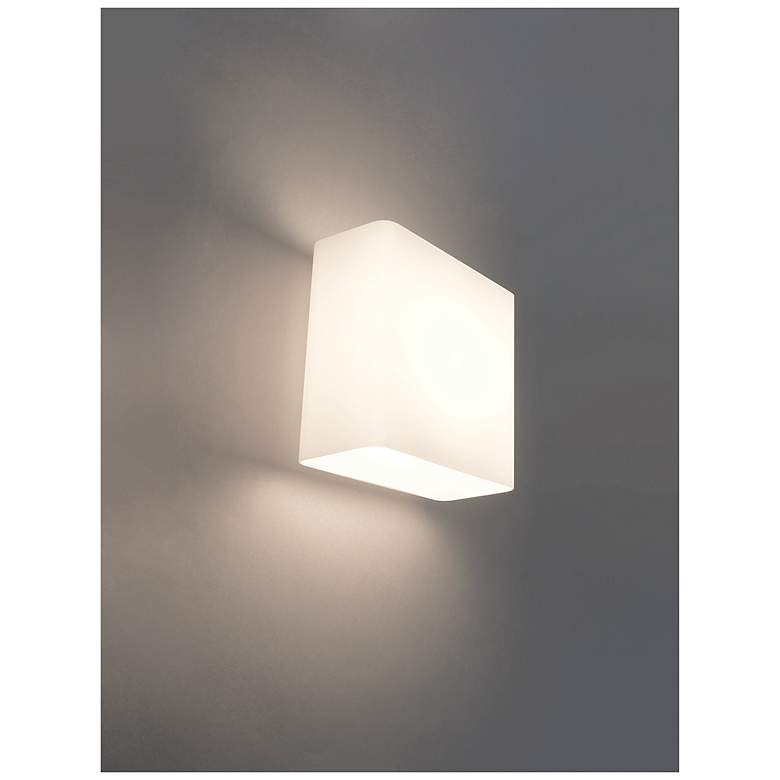 Image 3 Bruck Lighting Glaz 7.1" High White Finish LED Sconce Wall Light more views