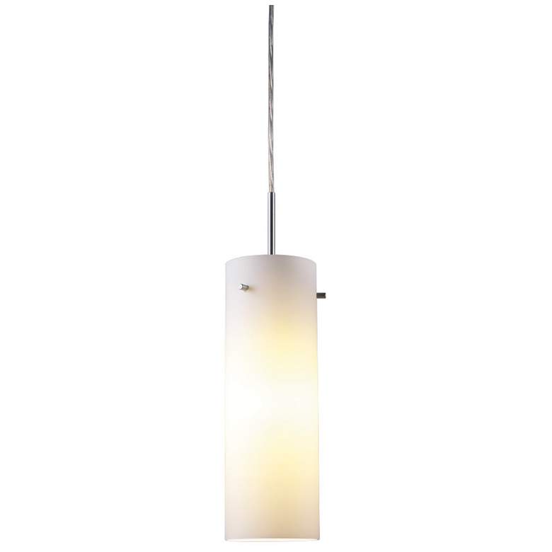 Image 1 Bruck Lighting Titan 4" Wide Matte White Glass Mini Pendant