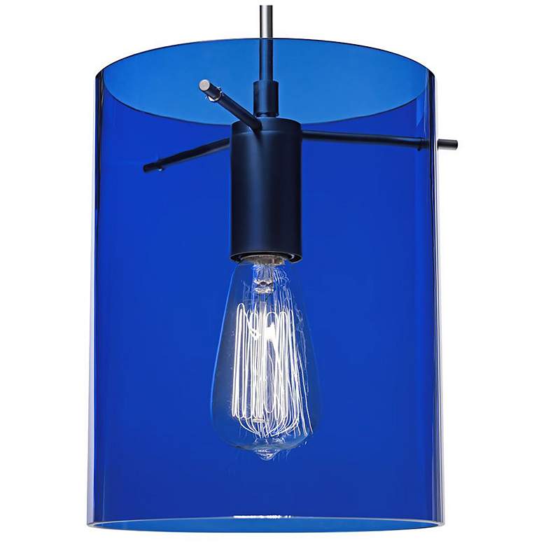 Image 1 Bruck London 8" Wide Matte Chrome Cylinder Mini Pendant