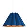 Bruck Lora 27 1/2" Wide Blue and Ash Wood Pendant Light