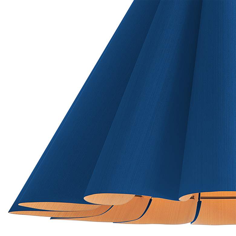 Image 2 Bruck Lora 27 1/2" Wide Blue and Ash Wood Pendant Light more views