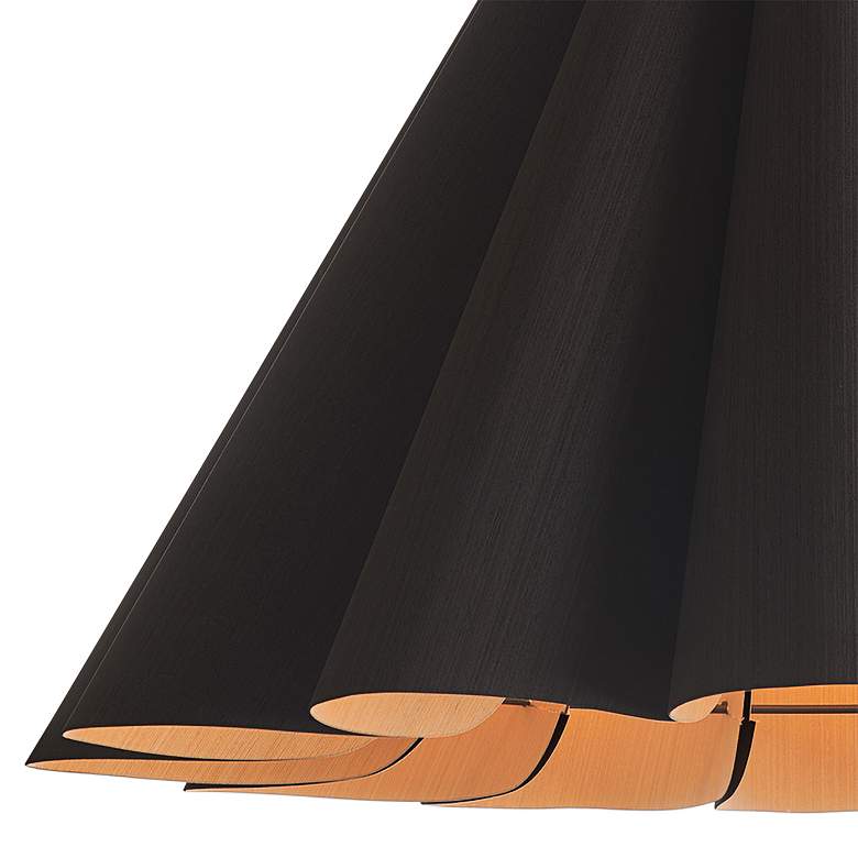 Image 2 Bruck Lora 27 1/2 inch Wide Ebony and Ash Wood Pendant Light more views