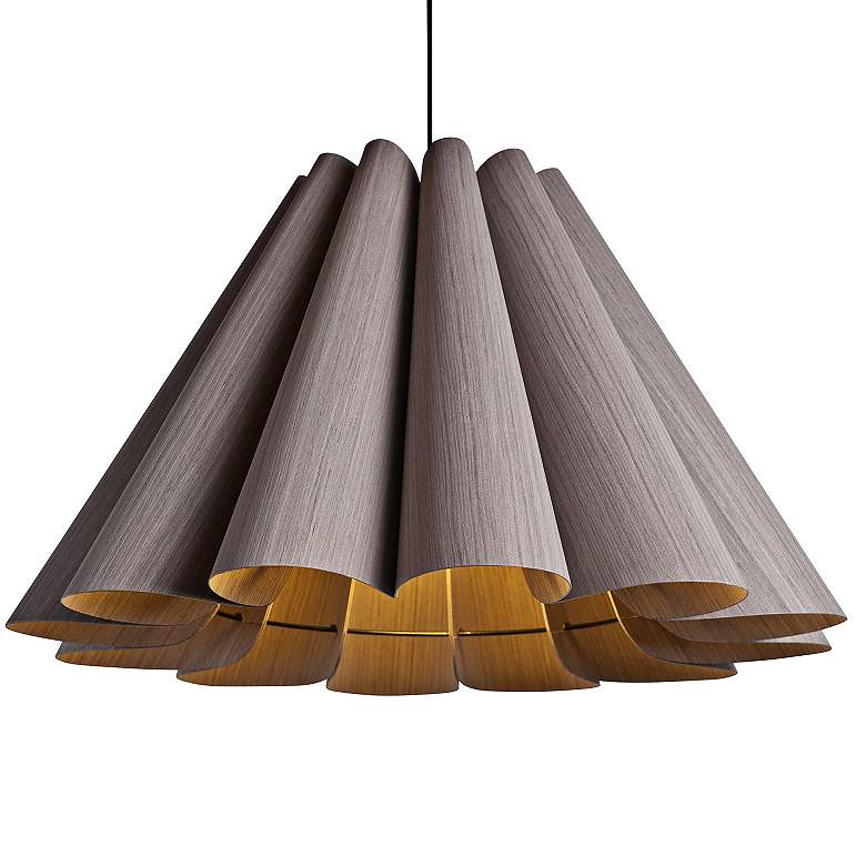 Image 1 Bruck Lora 27 1/2 inch Wide Gray Oak and Ash Wood Modern Pendant Light