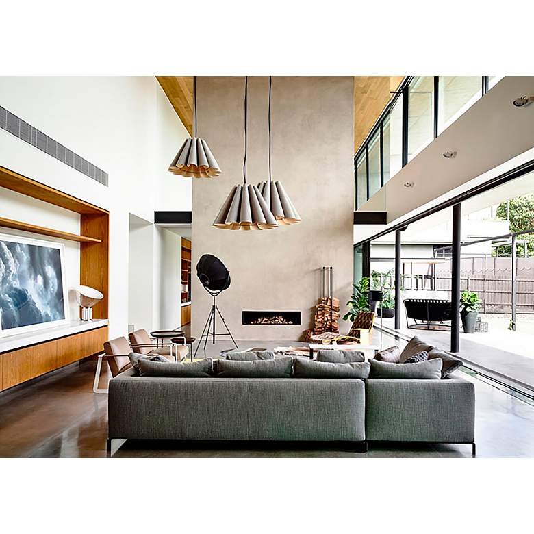 Image 3 Bruck Lora 27 1/2" Wide Gray Oak and Ash Wood Modern Pendant Light more views