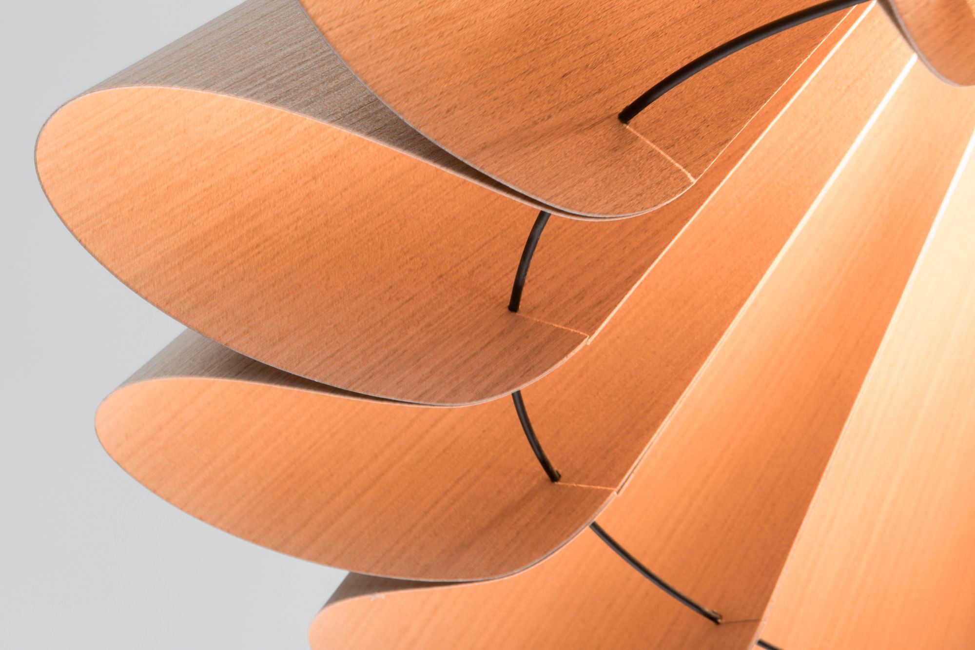Image 4 Bruck Lora 27 1/2"W Gray Oak & Ash Wood Modern Pendant Light Made to Order more views