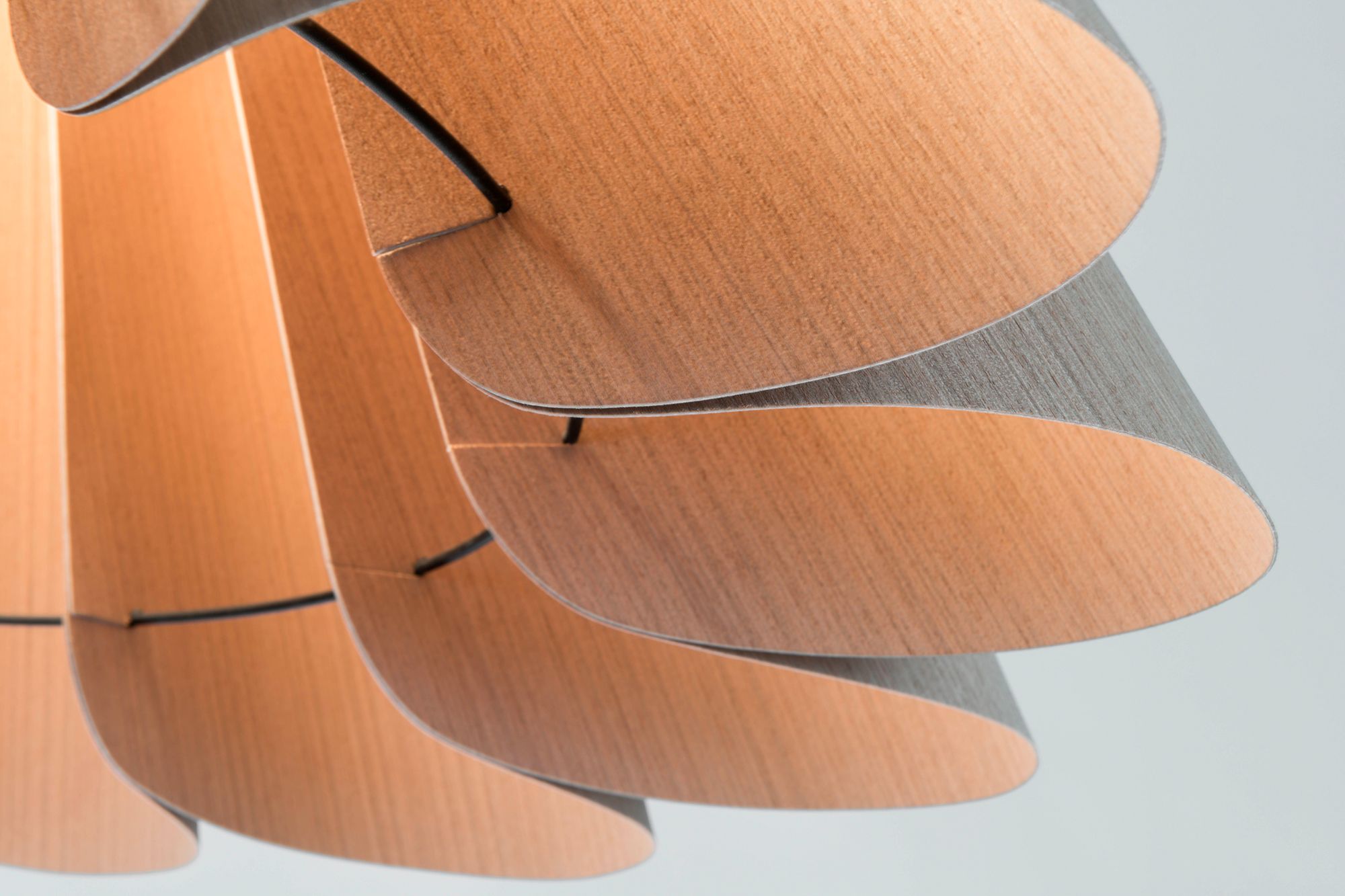 Image 5 Bruck Lora 27 1/2"W Gray Oak & Ash Wood Modern Pendant Light Made to Order more views
