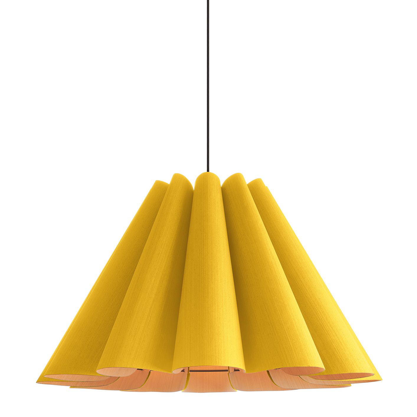 Bruck Lora 27 1/2" Wide Yellow and Ash Wood Pendant Light - Made to Order