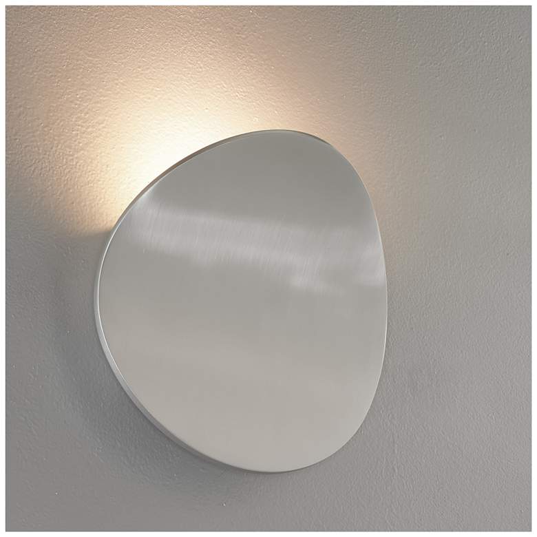 Image 1 Bruck Lunaro 8 1/4 inch High Brushed Chrome LED Wall Sconce