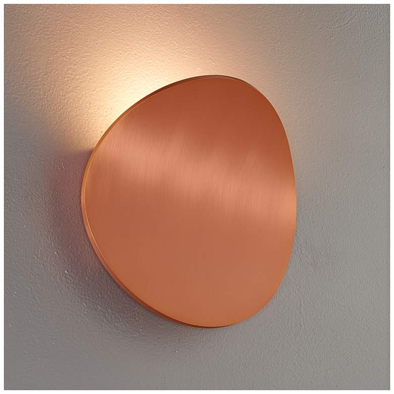 Image 1 Bruck Lunaro 8 1/4" High Brushed Copper LED Wall Sconce