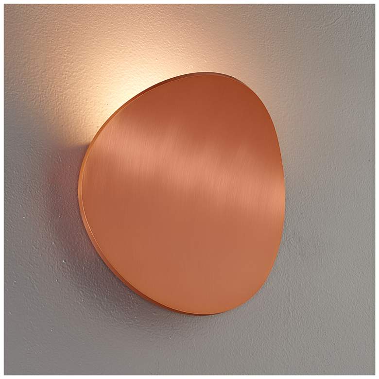Image 1 Bruck Lunaro 8 1/4" High Brushed Copper LED Wall Sconce