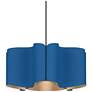 Bruck Paulina 19 3/4" Wide Blue Wooden Pendant Light