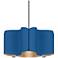 Bruck Paulina 19 3/4" Wide Blue Wooden Pendant Light