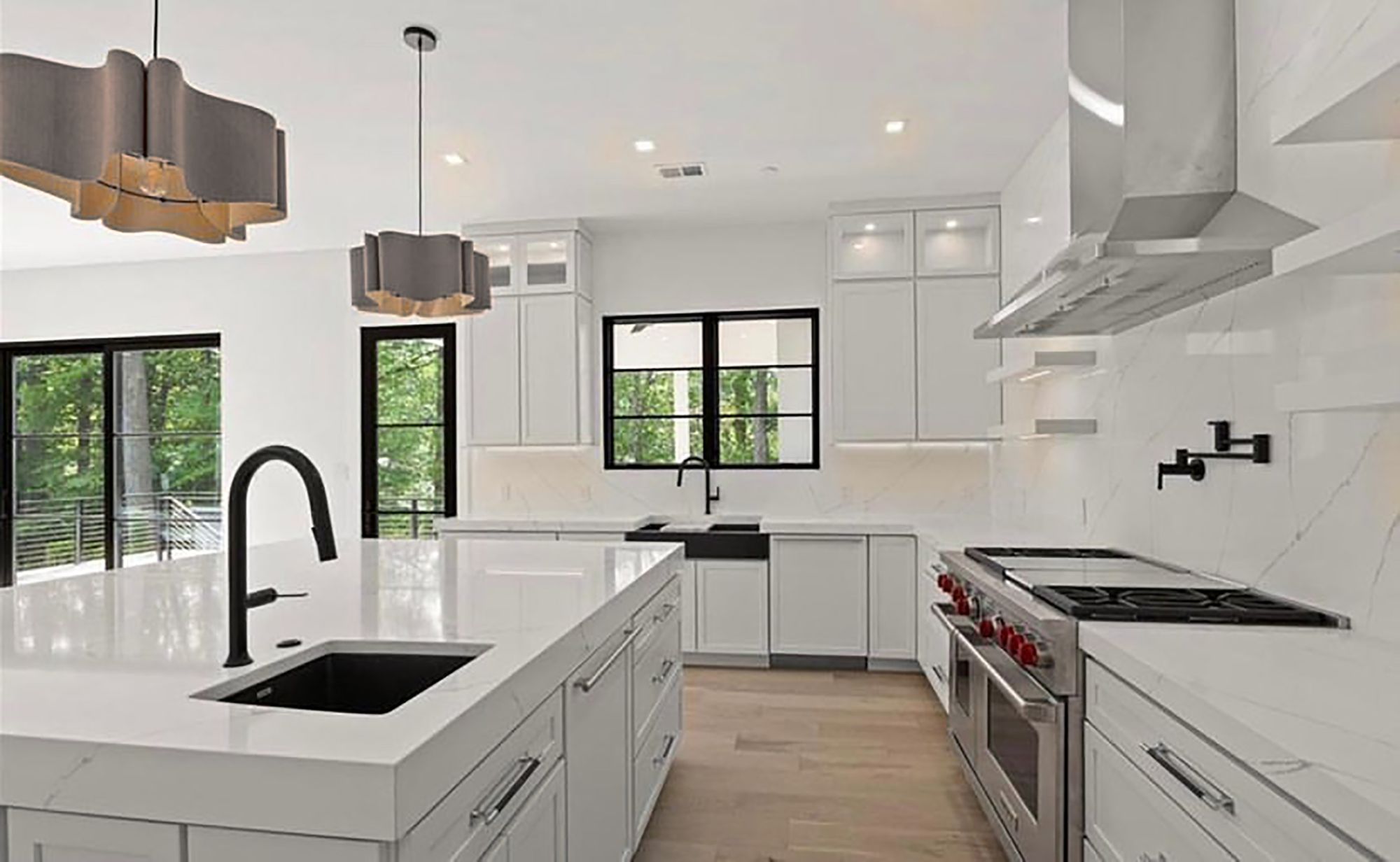 Image 4 Bruck Paulina 19 3/4"W Gray Oak and Ash Wood Pendant Light more views